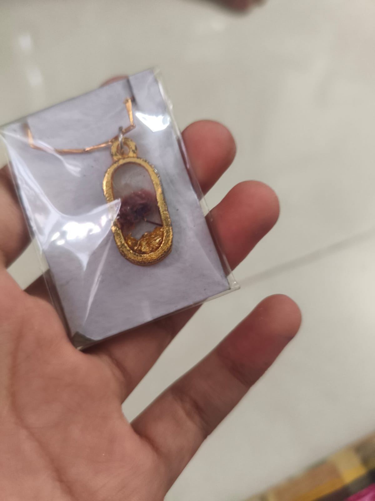 Resin Flower Pendant